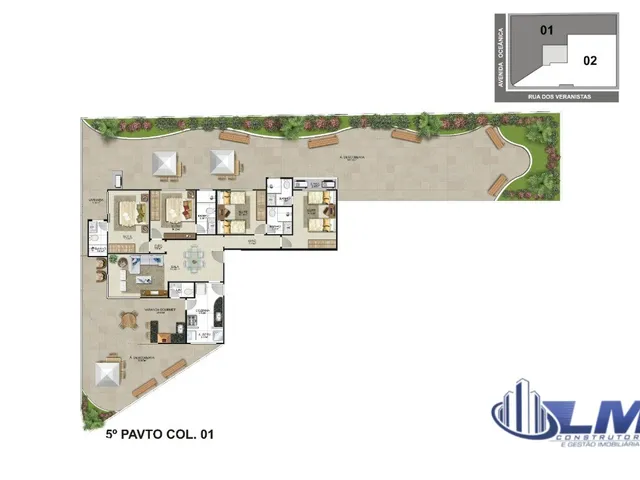 Imagem 14: Lançamento: Luxuoso Apartamento na Praia do Morro, 4 Suítes, Sala Amplas, Varanda