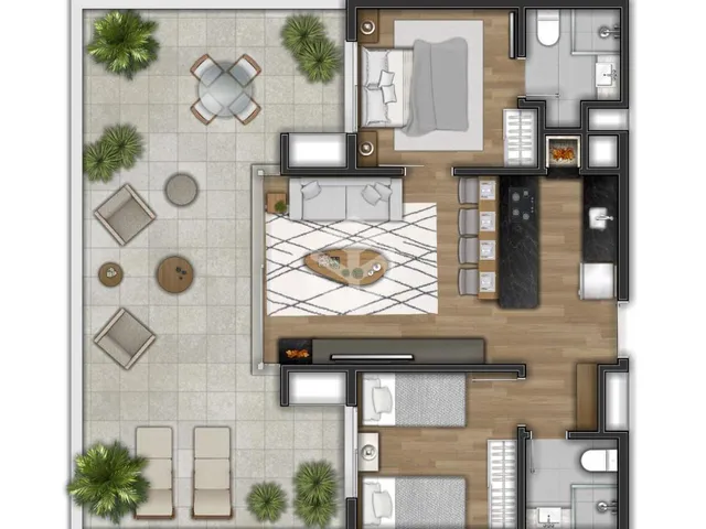 Imagem 7: APARTAMENTO 2 DORMITÓRIOS COM SUÍTE