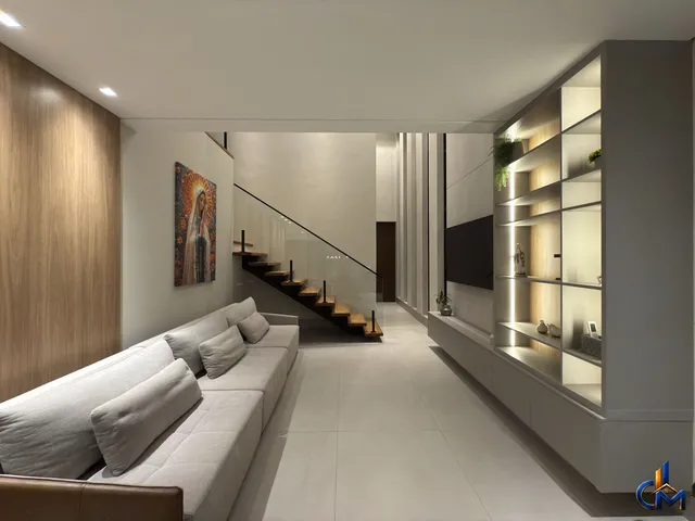 Imagem: A casa possui 3 Dormitórios, 3 Suítes, 4 Banheiros, 2