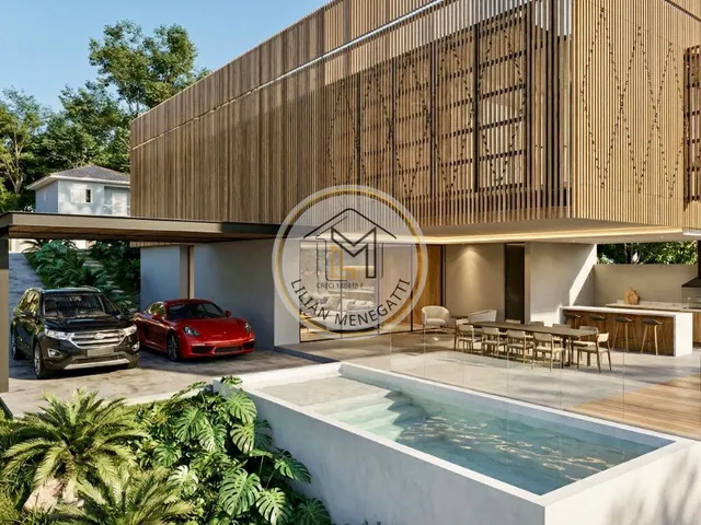 Imagem: A casa em condomínio possui 4 Dormitórios, 4 Suítes, 7