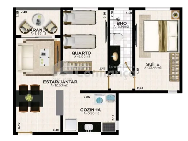 Imagem 2: Apartamento á Venda no Padre Romualdo- Caucaia/CE