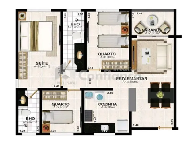 Imagem 8: Apartamento á Venda no Padre Romualdo- Caucaia/CE
