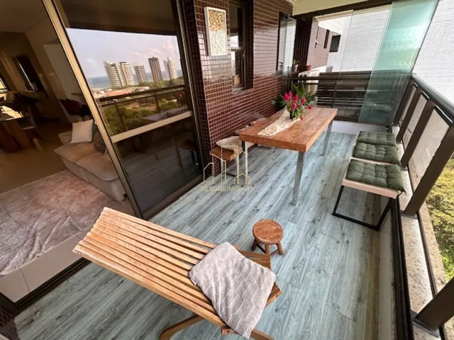Imagem 3: Apartamento Mobiliado Vista Mar para Alugar na Colina A | Patamares | 94 m²