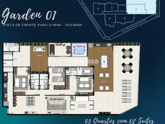 Imagem 16: Apartamento à venda 3 quartos sendo 1 suíte, 3 vagas de garagens com Área de Lazer