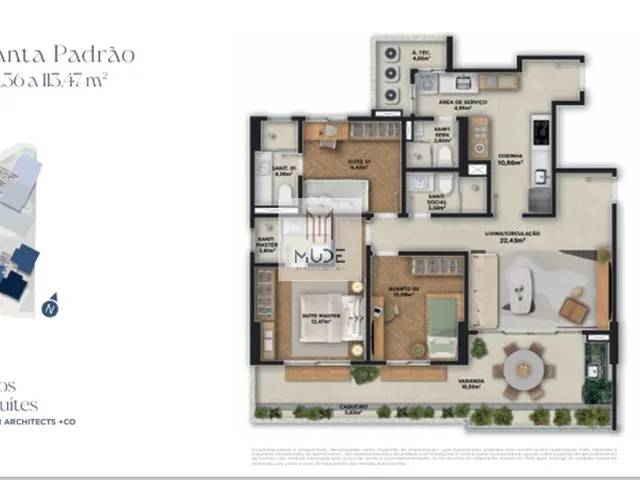 Imagem 13: Nouvelle Blues Jaguaribe - Apartamentos de Alto Padrão - 3 e 4 quartos com 108 a 158 m²
