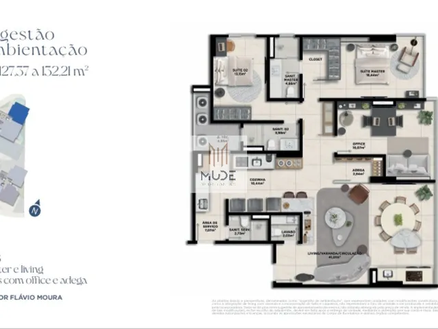 Imagem 11: Nouvelle Blues Jaguaribe - Apartamentos de Alto Padrão - 3 e 4 quartos com 108 a 158 m²