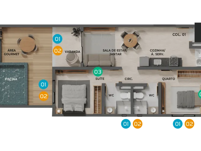 Imagem 10: Hausen Park Apartamento com 2 dormitórios