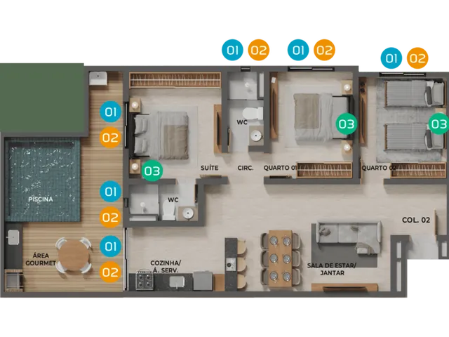 Imagem 11: Hausen Park Apartamento com 2 dormitórios