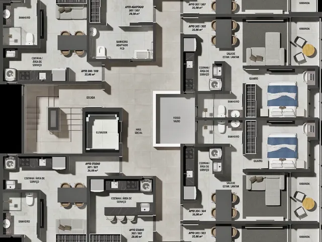 Imagem 11: Chanceler Rolim Apartamento com 1 dormitório