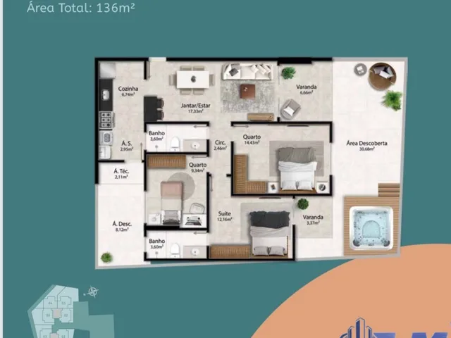 Imagem 7: Apartamento de Alto Padrão À Venda no Bairro Ipiranga, Guarapari-Es: 3 Quartos, 1