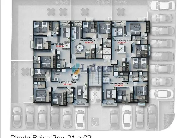 Imagem 8: Apto - 2 Quartos - 1 Suíte -59.37m² - Bessa, João Pessoa/PB