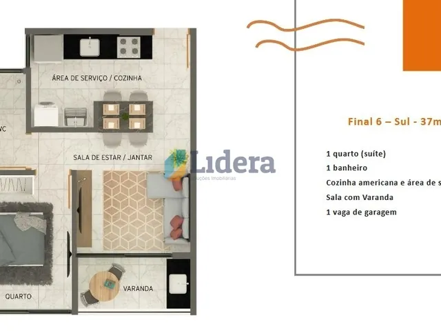 Imagem 7: Apto - 3 Quartos - 2 Suítes - 64,87m² - Formosa, Cabedelo/PB