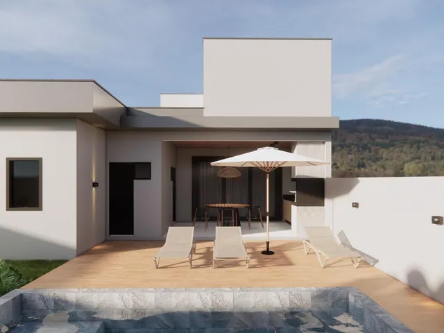 Imagem 3: Elegante Casa com Espaço Gourmet, Piscina e Closet - Green Village em Palhoça/SC!