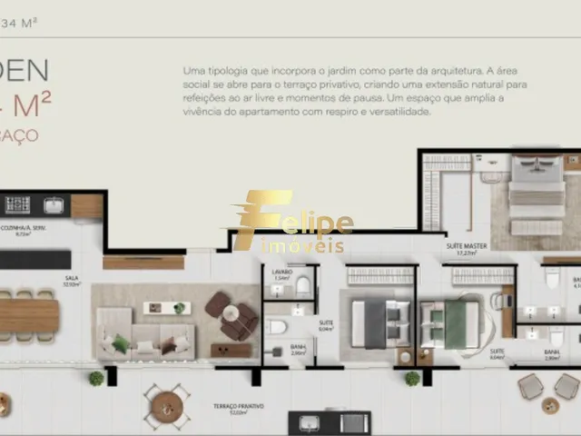 Imagem 3: NOVO EMPREENDIMENTO IMOBILIÁRIO SURGINDO! APARTAMENTO COM 02 SUÍTES, LAZER COMPLETO, À