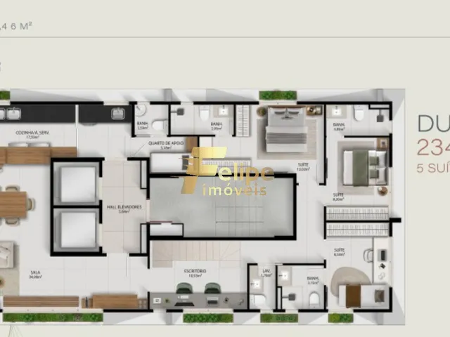 Imagem 6: NOVO EMPREENDIMENTO IMOBILIÁRIO SURGINDO! APARTAMENTO COM 03 SUÍTES, LAZER COMPLETO, À