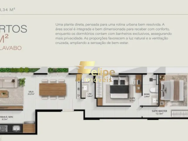 Imagem 15: NOVO EMPREENDIMENTO IMOBILIÁRIO SURGINDO! APARTAMENTO COM 03 SUÍTES, LAZER COMPLETO, À