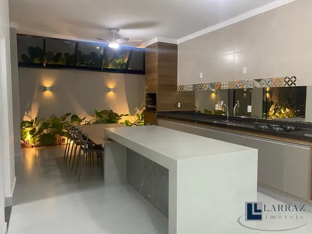 Imagem 1: Linda casa alto padrão para venda no Cond Valencia em Bonfim Paulista, 3 suites, gourmet