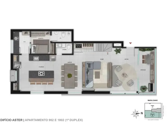 Imagem 4: Apartamento à venda no ASTER - AVULSO 901, com 3 quartos e 102m²