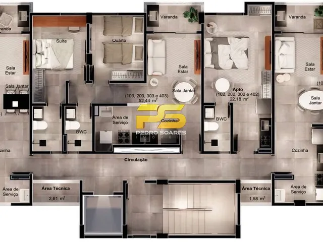 Imagem 11: APARTAMENTOS DE 02 E 03 QUARTOS A VENDA EM INTERMARES, CABEDELO - PB