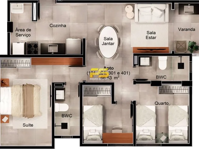 Imagem 7: APARTAMENTOS DE 02 E 03 QUARTOS A VENDA EM INTERMARES, CABEDELO - PB