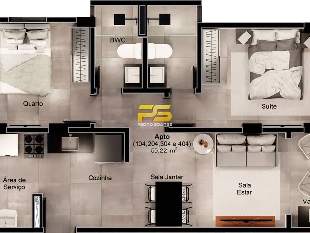 Imagem 2: APARTAMENTOS DE 02 E 03 QUARTOS A VENDA EM INTERMARES, CABEDELO - PB