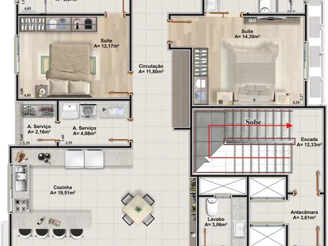 Imagem 3: City Towers Apartamento com 4 dormitórios