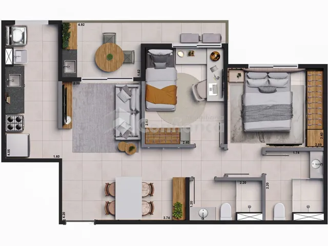 Imagem 4: Apartamento à Venda no Presidente Kennedy- Fortaleza/CE