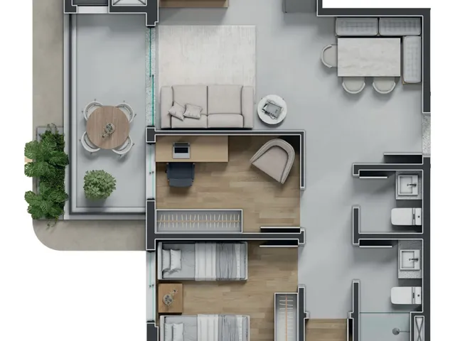 Imagem 8: Sonatta - Apartamento, Sonatta 3 quartos- bairro Vila Izabel - Curitiba/PR