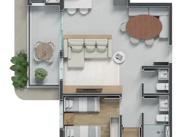 Imagem 9: Sonatta - Apartamento, Sonatta 3 quartos- bairro Vila Izabel - Curitiba/PR