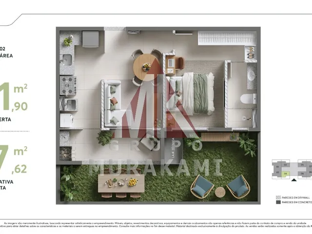 Imagem 7: SENSIA JARDIM Apartamento com 1 dormitório