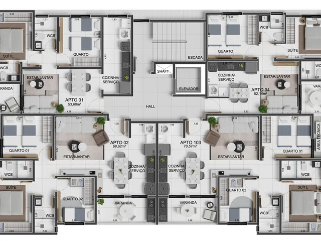 Imagem 4: Apartamento à venda no bairro Intermares - Cabedelo/PB