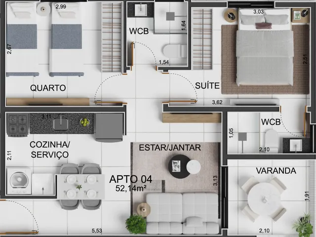 Imagem 5: Apartamento à venda no bairro Intermares - Cabedelo/PB
