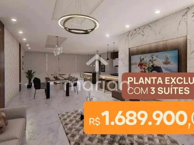 Imagem: PLANTA EXCLUSIVA - Apartamento com 3 quartos