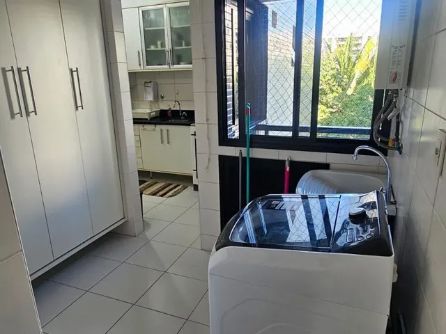 Imagem 6: Alugo Apartamento mobiliado no Alphaville com 106, varanda gourmet vista mar, 3/4