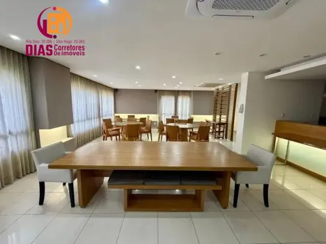 Imagem 4: Alugo Apartamento mobiliado no Alphaville com 106, varanda gourmet vista mar, 3/4