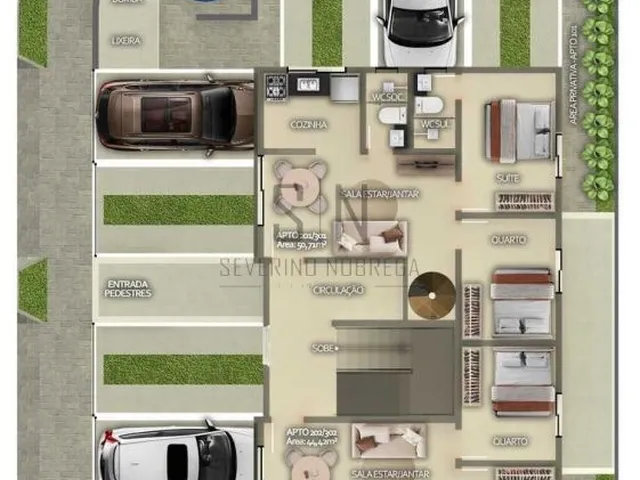 Imagem 8: Apartamento Geisel C/51m² 2 Quartos, 1 Suíte, 01 Vaga !!!