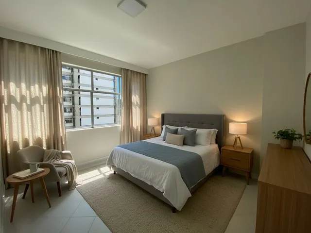 Imagem 4: Apartamento 156m², vista mar, 3 quartos no Campo Grande: seu novo lar com requinte e