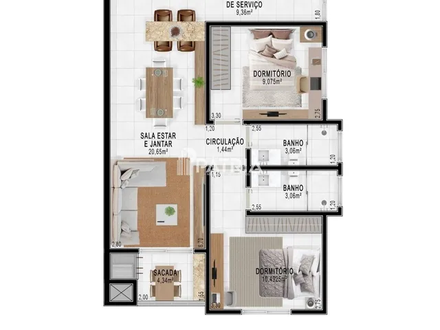 Imagem 4: Apartamento À Venda no Bairro Santo Inácio em santa Cruz do Sul/Rs