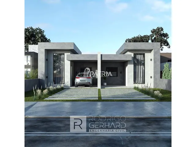 Imagem: Geminado Estilo Contemporâneo com Pátio