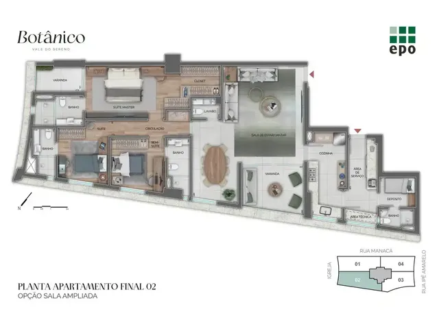 Imagem 10: Apartamento à venda no Botânico - Avulso 2004, com 3 quartos e 128m²