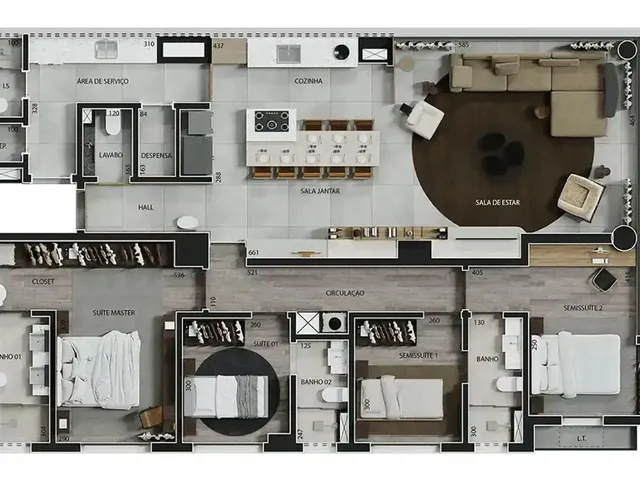 Imagem 3: Apartamento à venda no Astro - Avulso 1802, com 4 quartos e 163m²