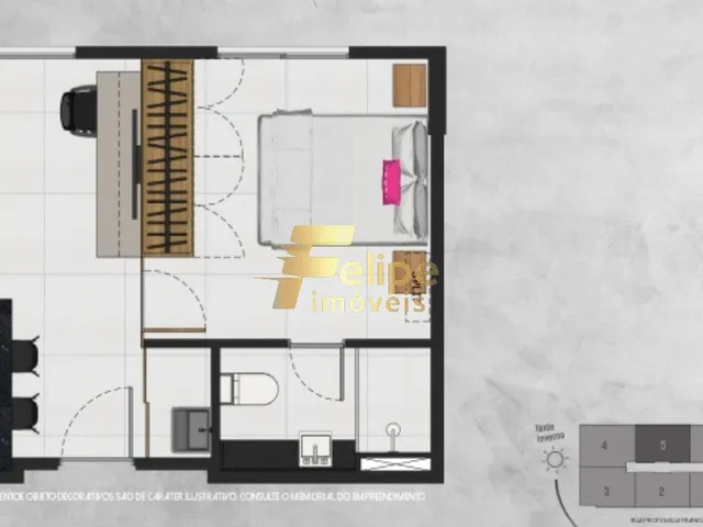 Imagem 2: OPORTUNIDADE! STUDIO COM 39,81 M2, LAZER COMPLETO, À VENDA EM BENTO FERREIRA