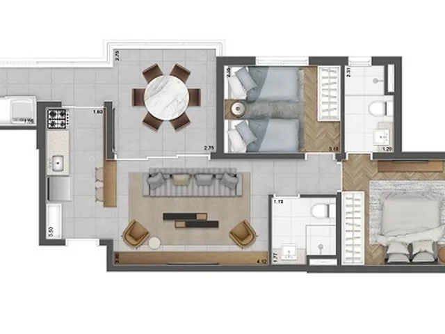 Imagem 8: Apartamento à venda no bairro Brooklin Paulista - São Paulo/SP
