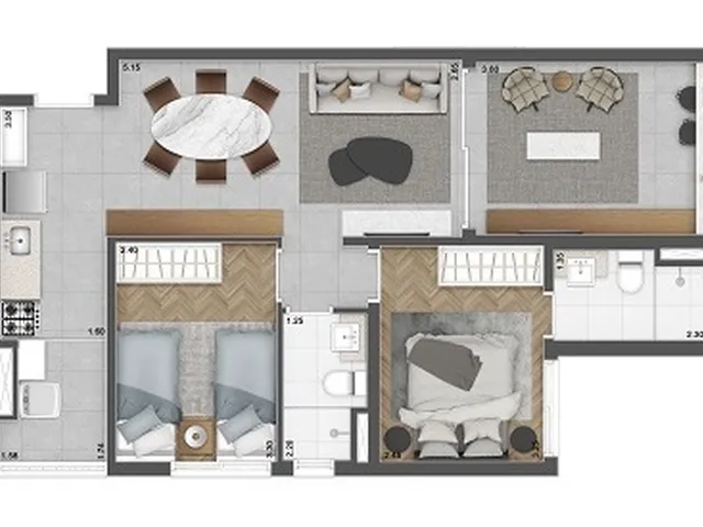 Imagem 9: Apartamento à venda no bairro Brooklin Paulista - São Paulo/SP
