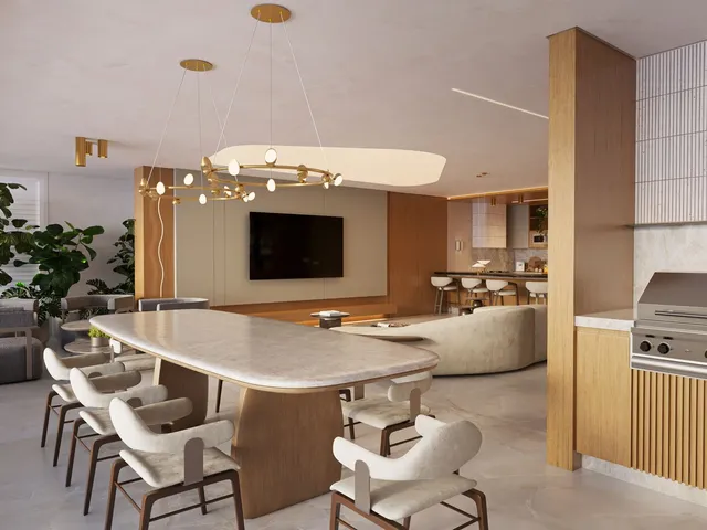 Imagem: O apartamento possui 4 Dormitórios, 4 Suítes, 5 Banheiros