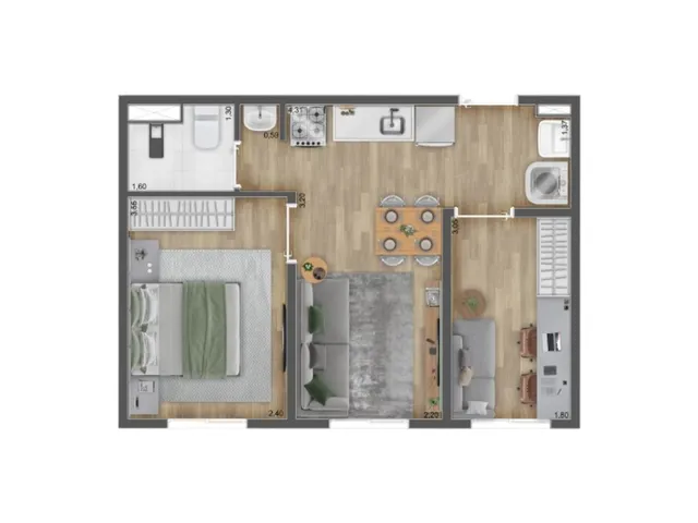 Imagem 4: Apartamento À Venda no Bairro Veloso - Osasco/Sp