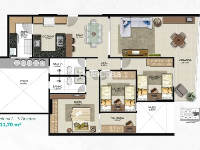 Imagem 7: Lançamento - Alba Bacutia Residencial: Apartamentos de Alto Padrão na Enseada Azul