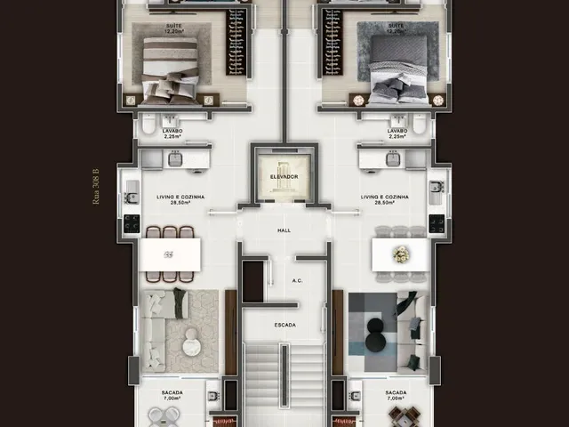 Imagem 2: Ruffino Apartamento com 2 dormitórios