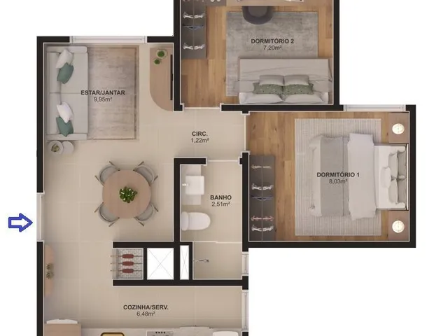 Imagem 4: Bem Viver Viamão - Lançamento Bem Viver Viamão - Apartamentos c/Churrasqueira e Vaga