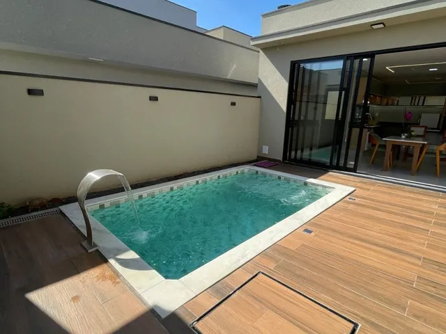 Imagem 3: CASA A VENDA COM PISCINA/ TRÊS SUITES/ CONDOMÍNIO PARQUE OLIVIO FRANCESQUINI EM